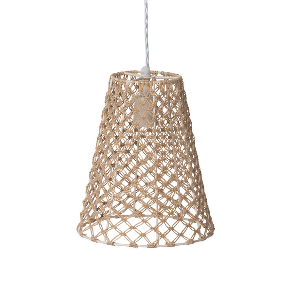 Aruba Jute Woven Cone Pendant