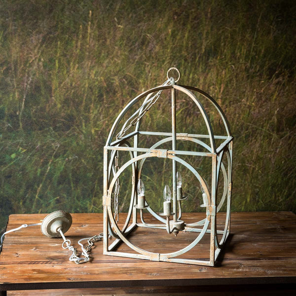 Metal Birdcage Chandelier