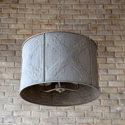 Embossed Window Screen Pendant Light