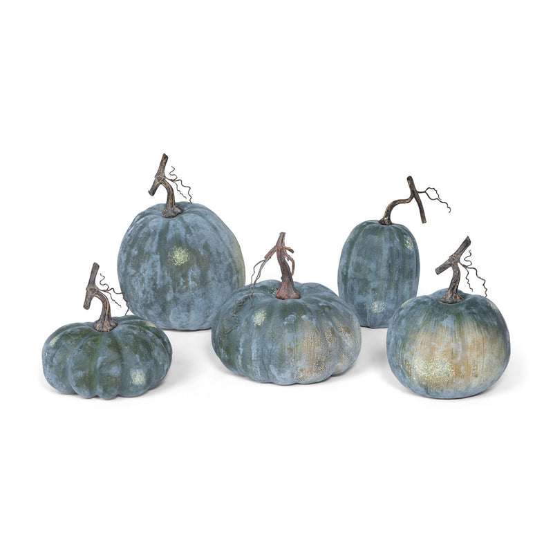 Early Green Pumpkin Collection, Set of 5