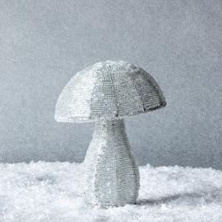 Alpine Glass Beaded Mushroom, Large