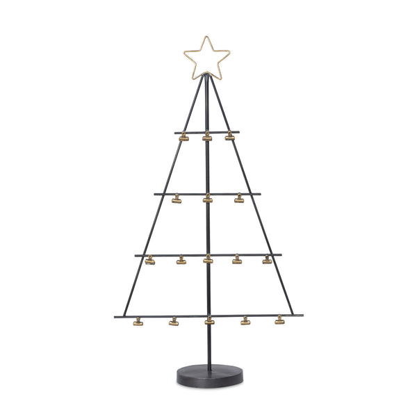 Iron Christmas Tree Card Holder