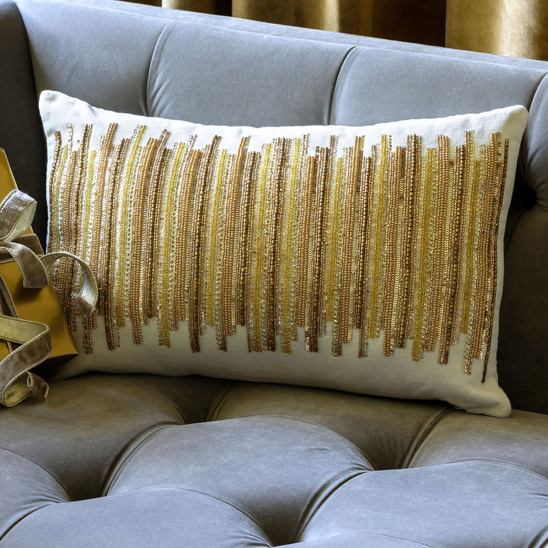 Golden Splendor Velvet Pillow