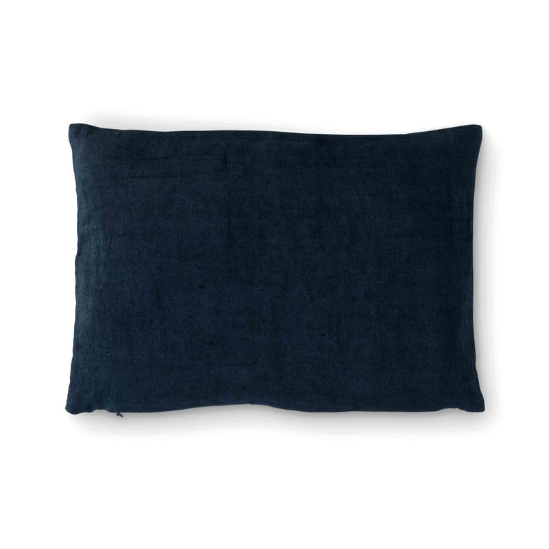 "Slow Down" Appliqued Linen Pillow