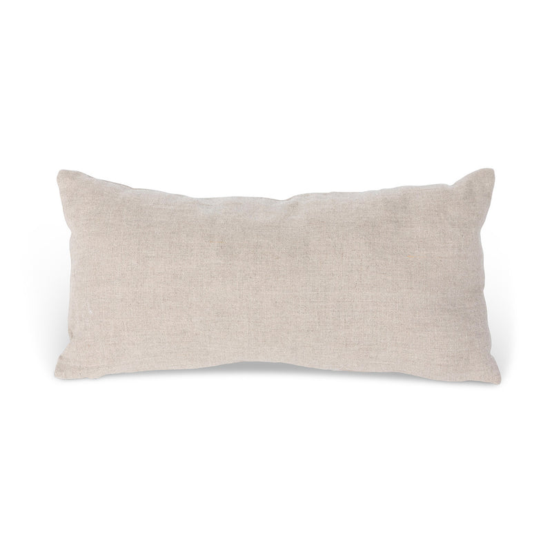 "Wanderer" Appliqued Linen Pillow